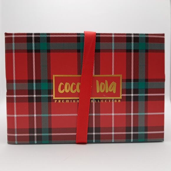 NEW Coco Lola Christmas Tea Set Gift Box Mug Infuser Lid Spoon (4-pc) Plaid Tree - Picture 9 of 11